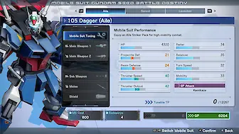 Screenshot vonMobile Suit Gundam SEED Battle Destiny Remastered