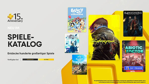 PS Plus Extra & Premium Juli 2025: Cyberpunk 2077, Abiotic Factor & mehr warten auf dich!