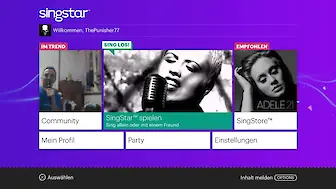 Screenshot vonSingStar Celebration