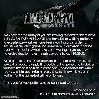 Final Fantasy VII Remake und Marvel's Avengers verschoben