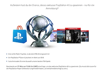 Ab heute könnt ihr am PlayStation Spielerfest teilnehmen und exklusive Preise gewinnen