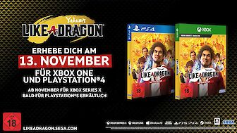 Yakuza: Like a Dragon erscheint am 13. November und neuer How Will You Rise? Trailer zeigt unterschiedliche Gruppenmitglieder