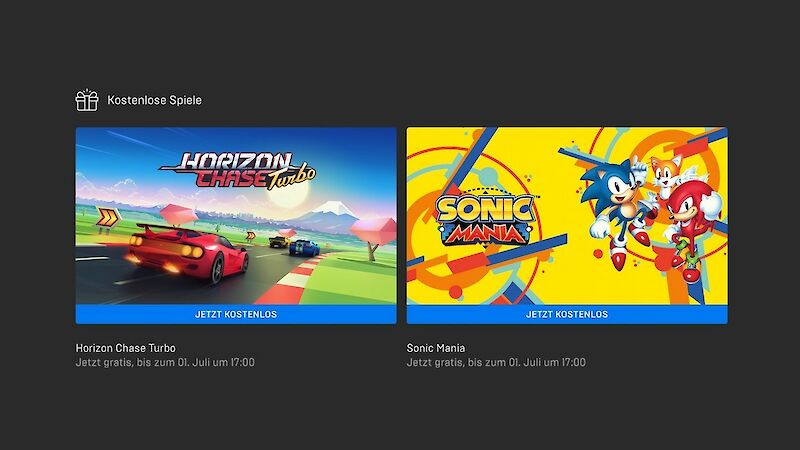 Jetzt Sonic Mania und Horizon Chase Turbo kostenlos bei Epic Games laden