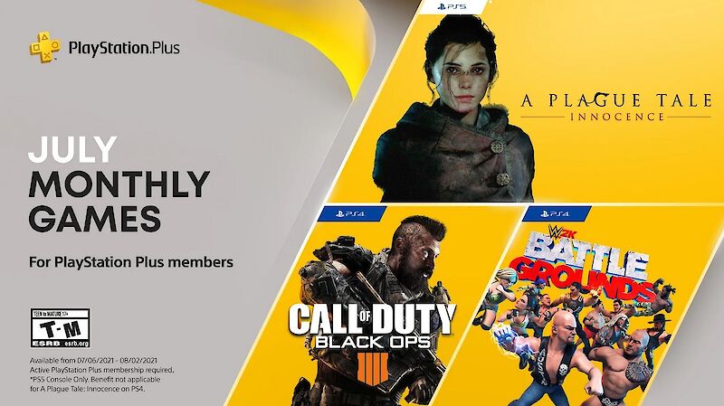 Black Ops 4, WWE 2K Battlegrounds & A Plague Tale: Innocence kommen morgen ins PS Plus