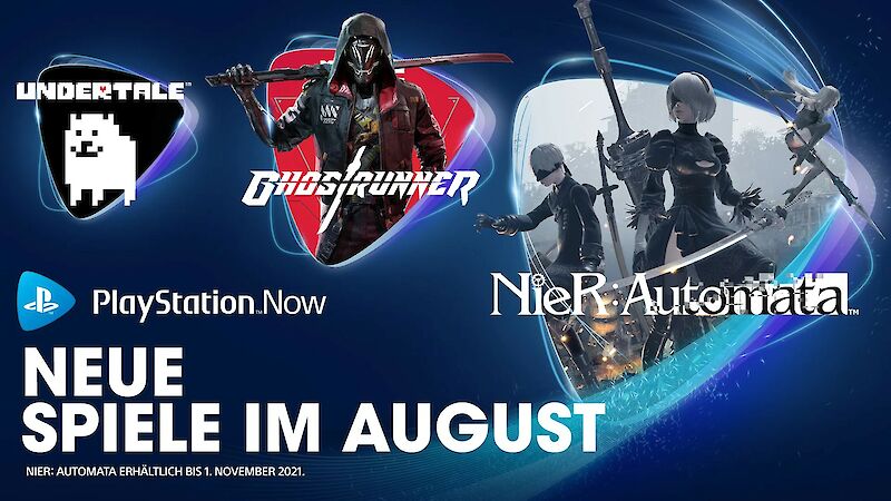 NieR: Automata, Ghostrunner & Undertale im August neu bei PlayStation Now