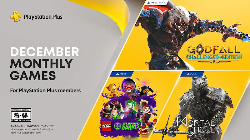 Godfall: Challenger Edition, Lego DC Super-Villains & Mortal Shell sind die PS Plus Spiele im Dezember 2021