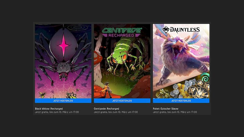 Zwei Retro-Klassiker Remakes und das Epischer Slayer Paket für Dauntless kostenlos im Epic Games Store