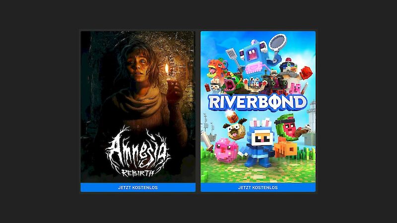 Amnesia: Rebirth und Riverbond aktuell kostenlos im Epic Games Store