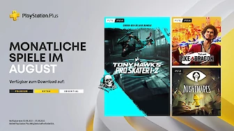 3 neue PS Plus Essential Spiele für August 2022