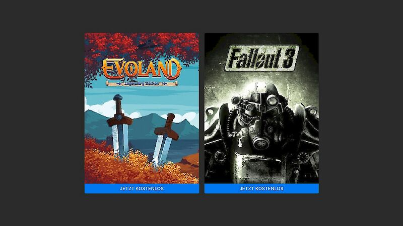 Evoland und Fallout 3 kostenlos im Epic Games Store