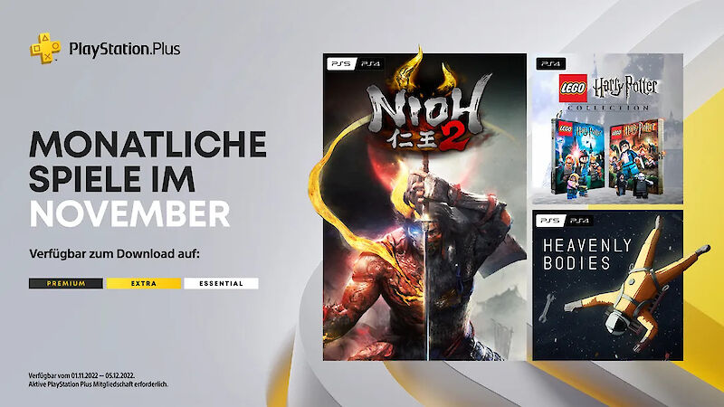 Eure drei neuen PS Plus Essentials für November 2022 kommen morgen