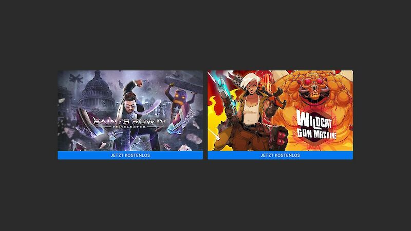 Saints Row IV: Re-Elected und Wildcat Gun Machine kostenlos im Epic Games Store