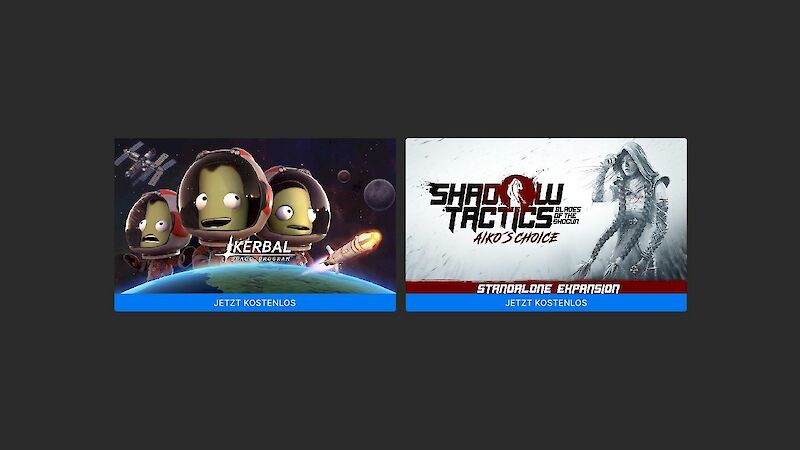 Kerbal Space Program und Shadow Tactics: Aiko's Choice kostenlos im Epic Games Store