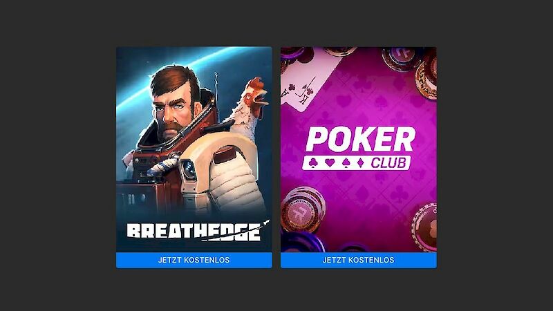 Breathedge und Poker Club kostenlos im Epic Games Store