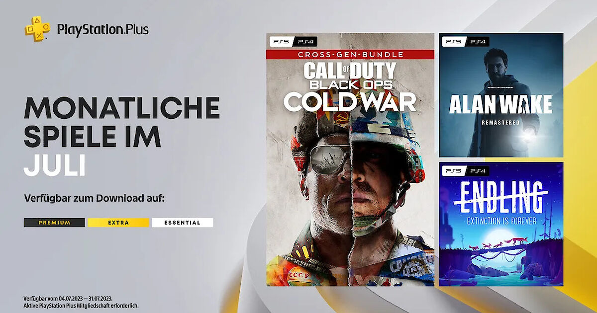 Ab Dienstag gibt es die neuen monatlichen PS Plus Spiele für Juli 2023