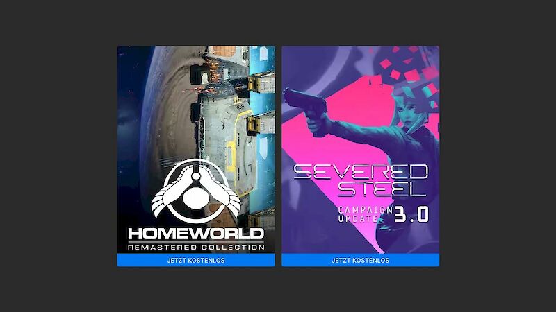 Homeworld und Severed Steel kostenlos im Epic Games Store