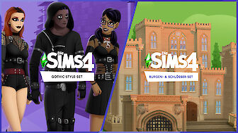 Die Sims 4 - Burgen&Schlösser und Gothic-Style-Set jetzt erhältlich