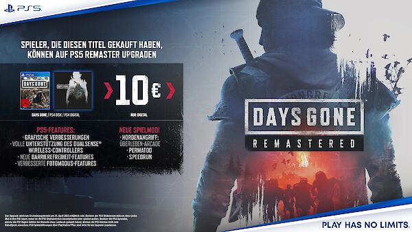 PlayStation bringt Days Gone mit einer Definitiven Edition und extra Modus zurück: Days Gone Remastered
